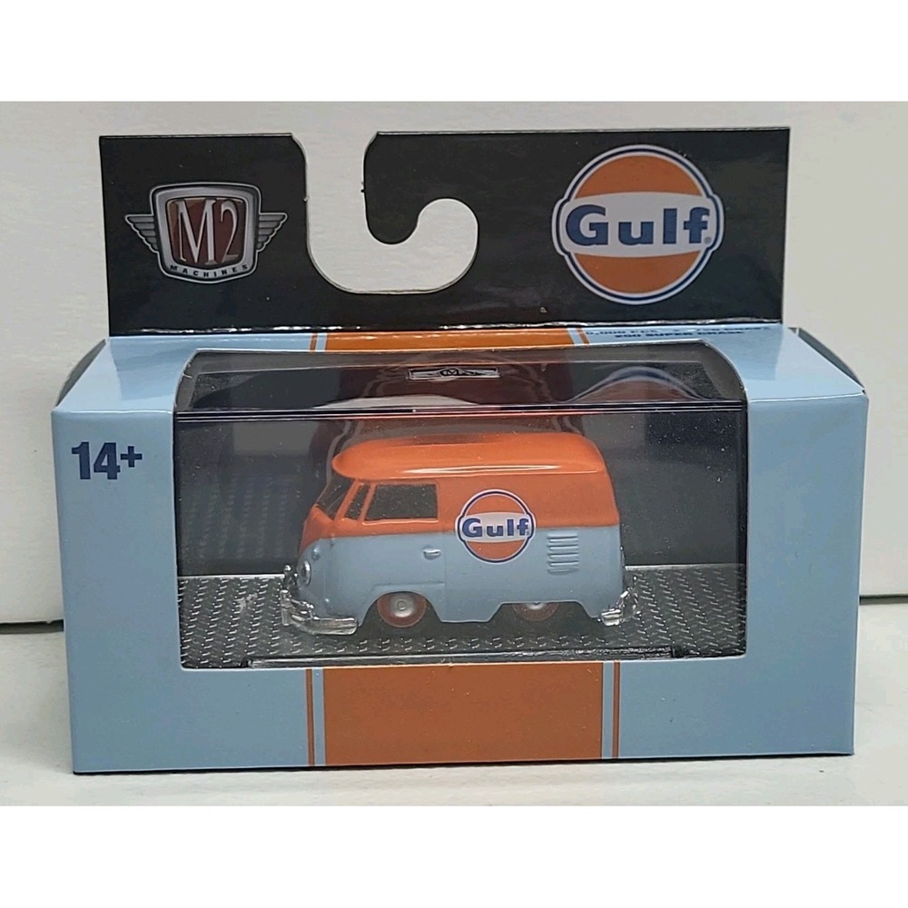 New 2025 M2 Machines Gulf Racing 1960 VW Delivery Van ( VW Kool Kombi ) Toy Car